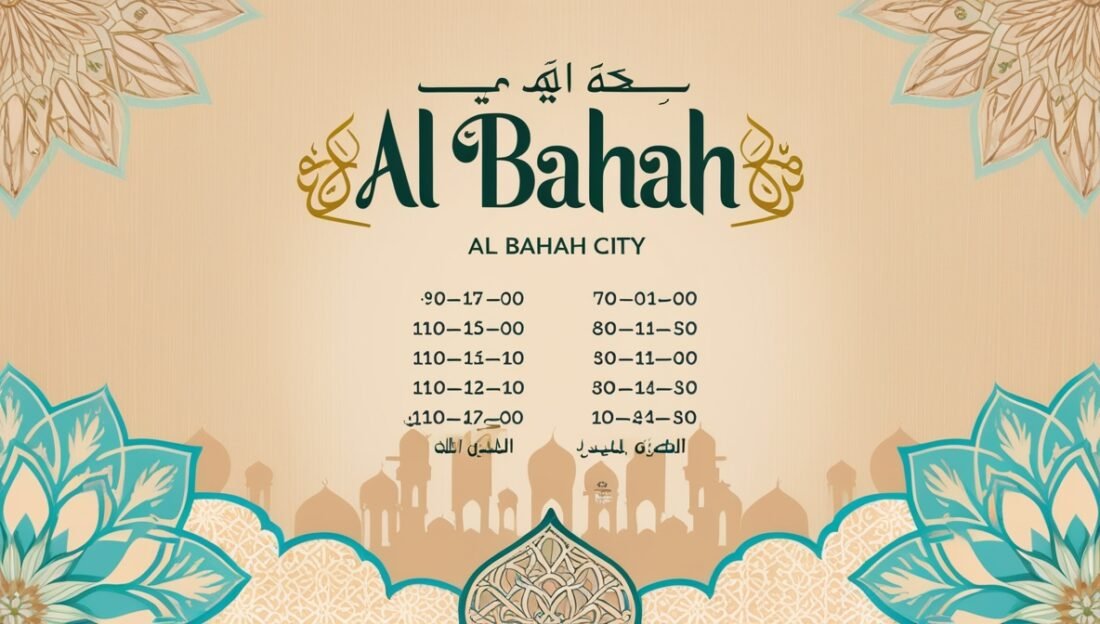 Prayer time -salah time in Al Bahah city