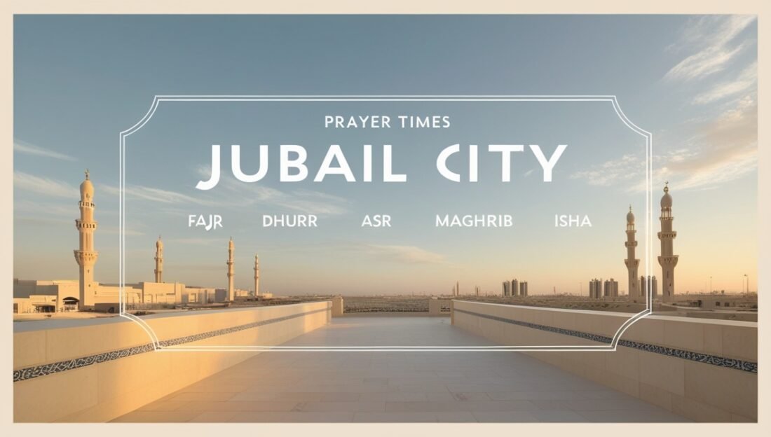 Prayer time - salah time in Jubail city