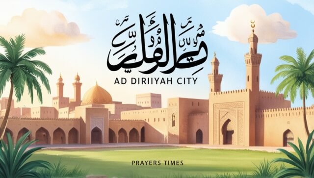 prayer time - salah time in Ad Diriyah city