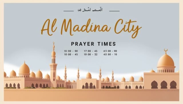 prayer times in almadina city