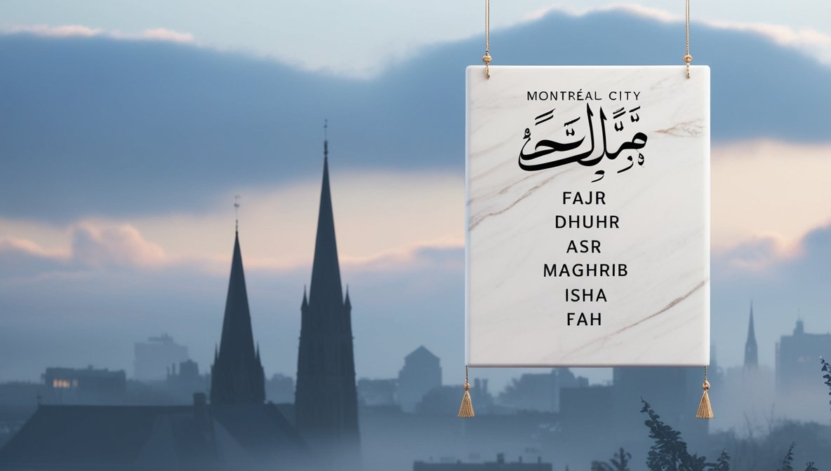 prayer times - salah times Montreal city